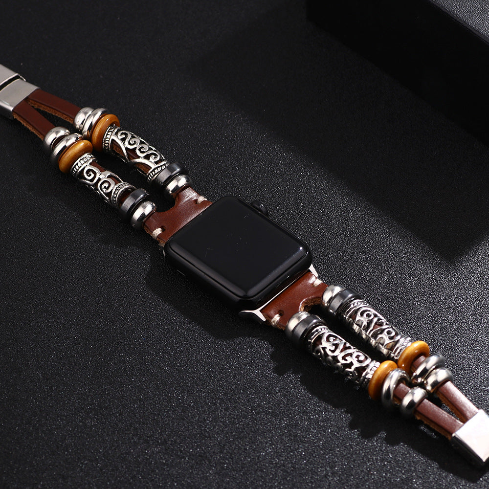 Wholesale iwatch Strap Genuine Leather Alloy Accessories Bracelet